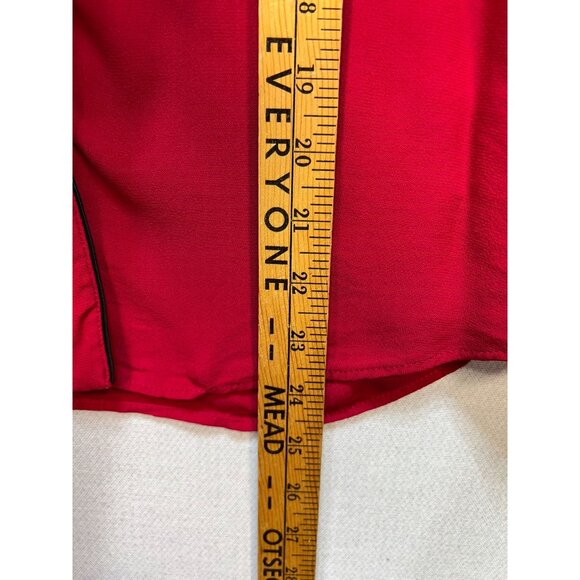 Brooks Brothers Women's Fleece Button Up Shirt Long Sleeve Size 6 Red Pocket - Picture 10 of 13